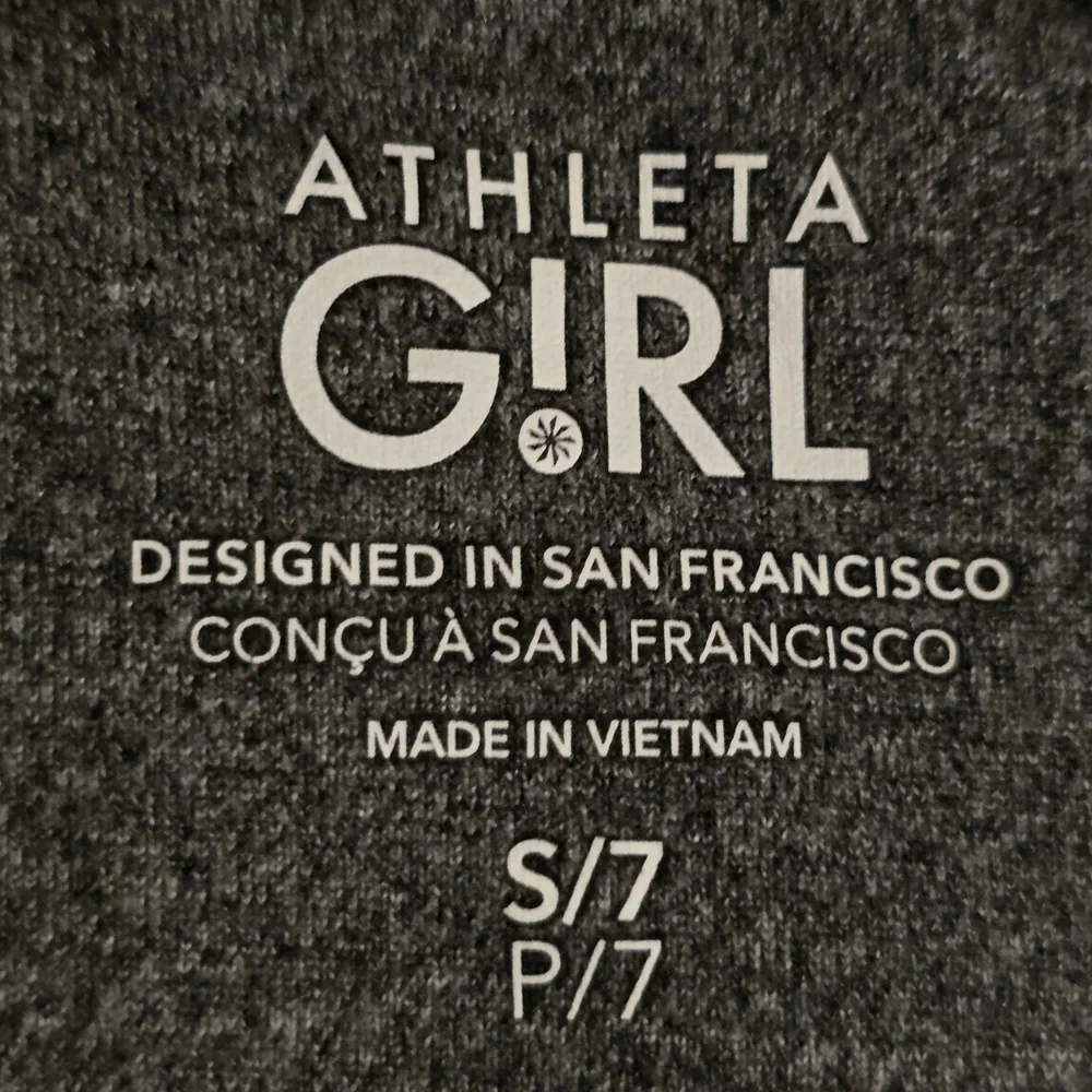 Athleta Girls Bomber Jacket Fall Sporty Crop Size 7 - Picture 3 of 8